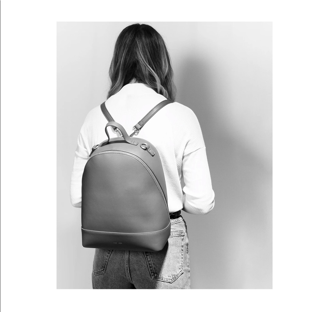 Pixie Mood dove grey “Cora” large convertible backpack NWT
